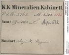 Etiketten zu Sphalerit (NHMW-MIN-Ar512)